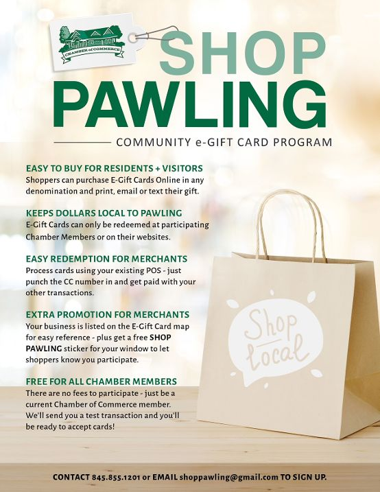 Shop Pawling E-Gift Card Program
